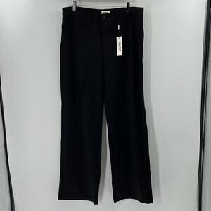 L'AGENCE Women's Clayton High Rise Wide Leg Pants - Black - 34 - NWT
